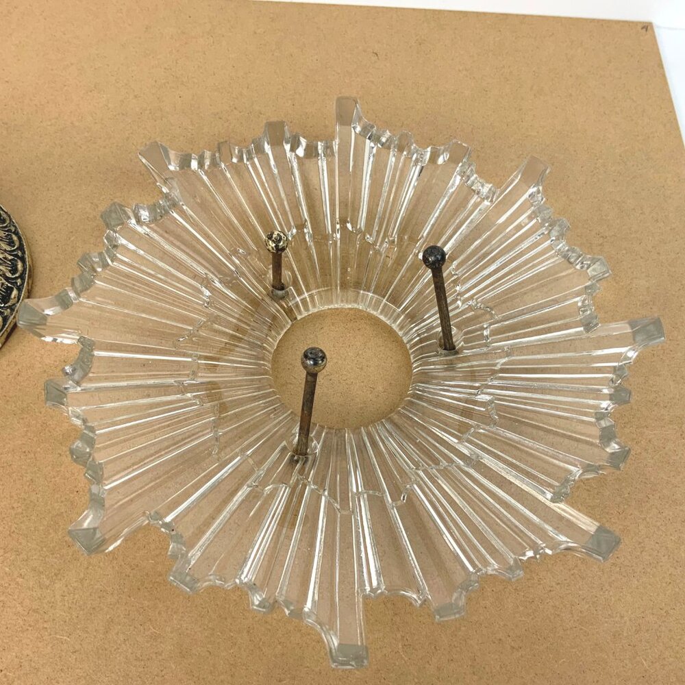 Antique Lightolier Sunburst Ceiling Light Fixture Circa 1925 - 1928 - Picture 14 of 16